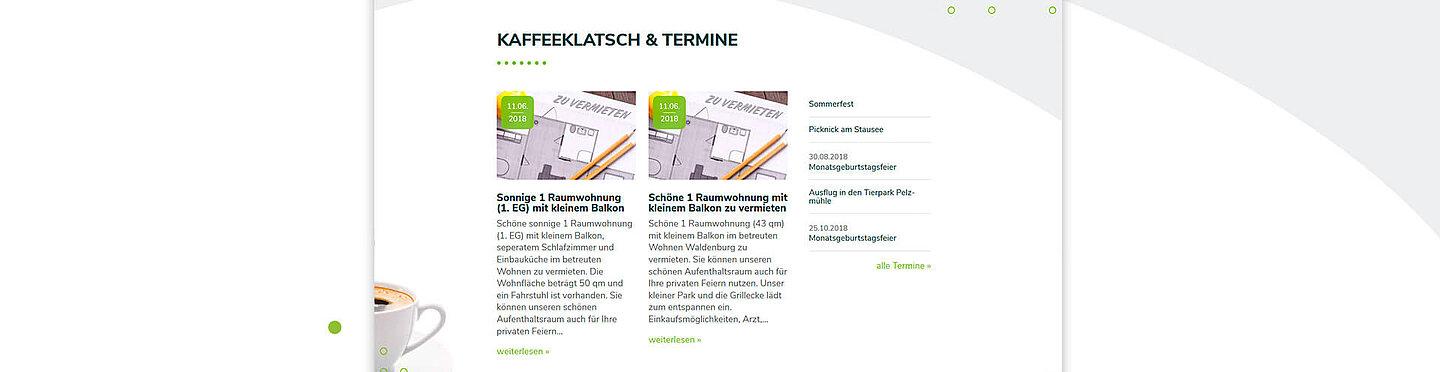 Internetseite Haus Felicitas Glauchau