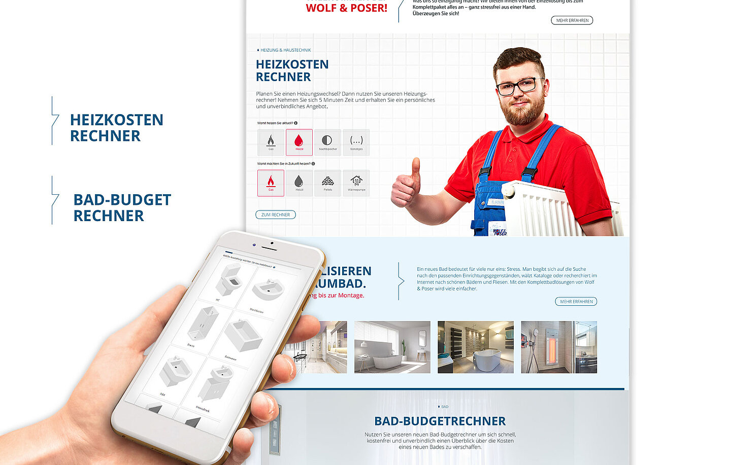 Wolf und Poser Webseite