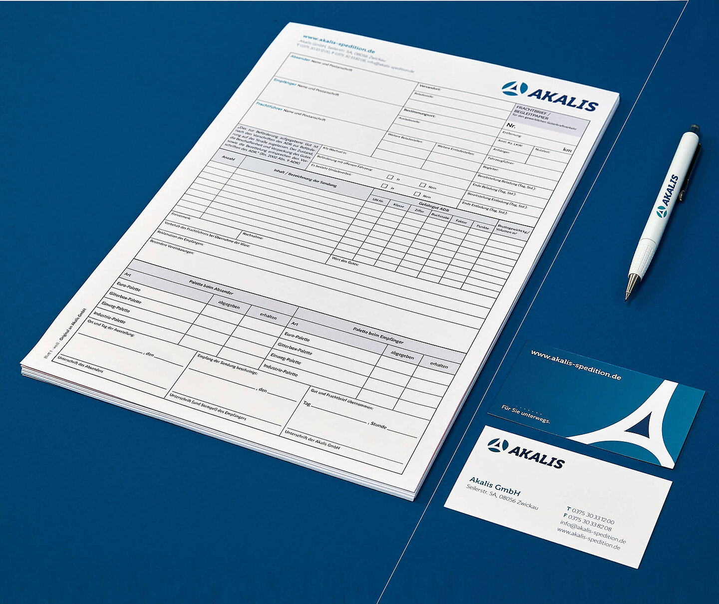 Frachtbrief Spedition Akalis