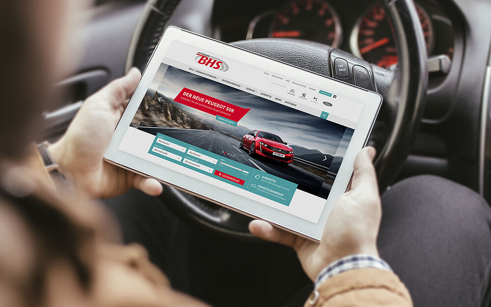 Webseite Autohaus BHS