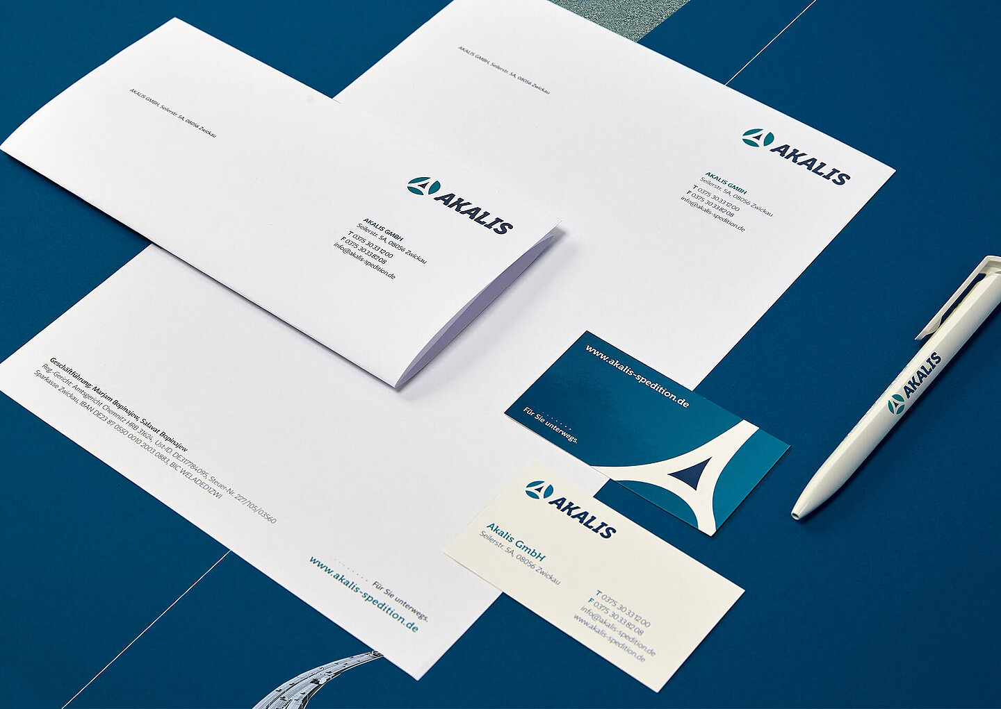 Briefpapier Akalis Corporate Design