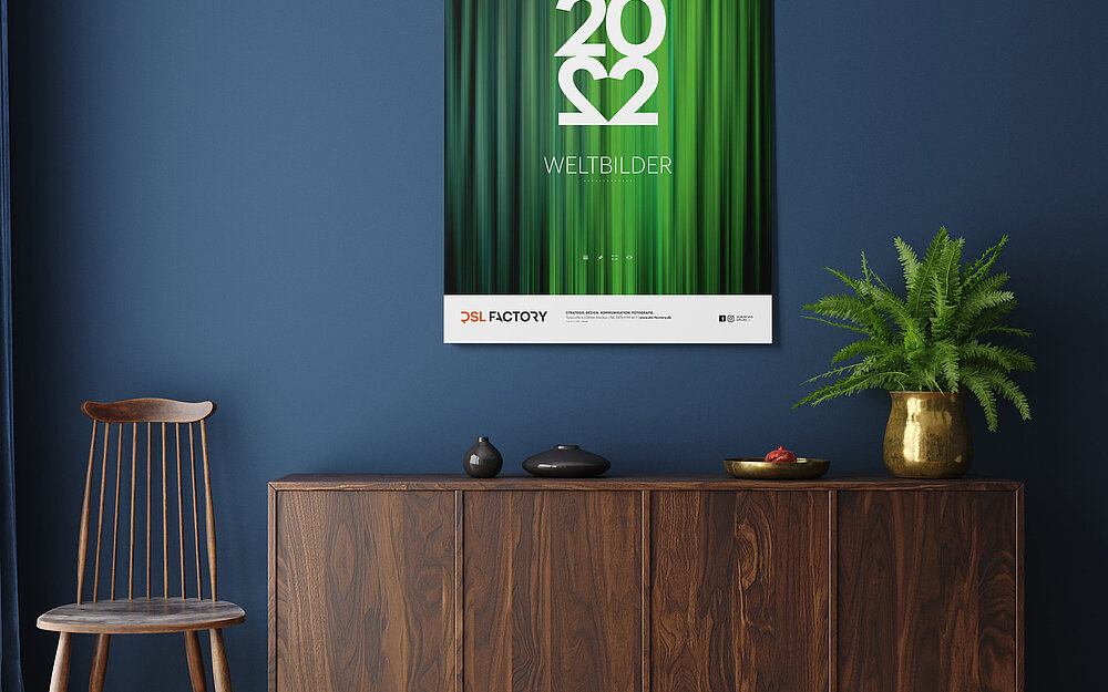 Wandkalender Weltbilder 2022
