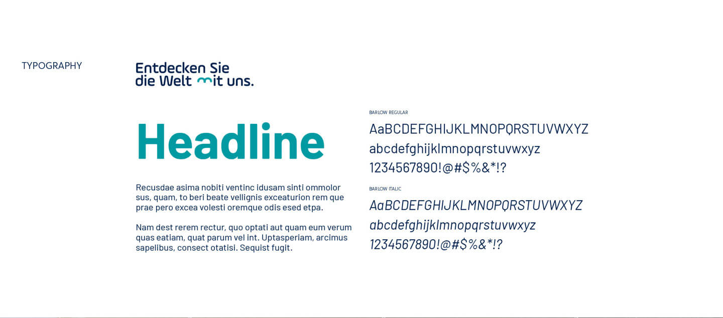 Entwicklung Typografie